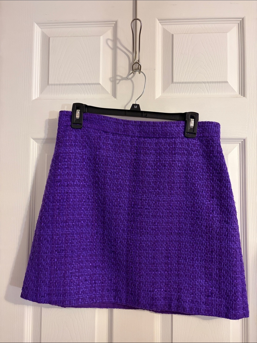 Ann Taylor Purple Tweed A-Line Skirt